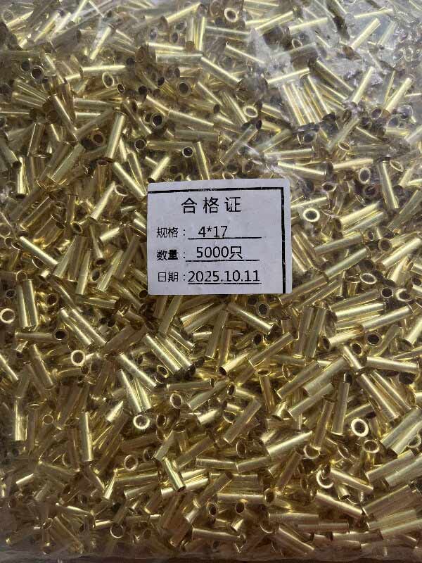 Sending Samples of tubular rivets to India