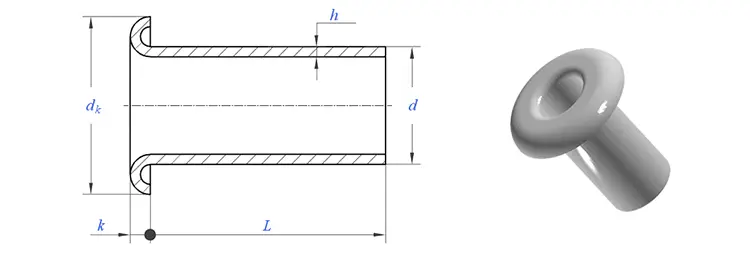 Stainless steel tubular rivets