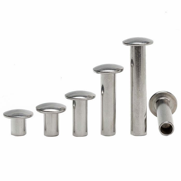 Iron Semi Tubular Rivets